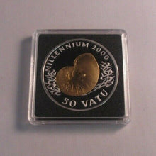 Load image into Gallery viewer, The Millennium Collection Vanuatu 1998 Silver Proof 50 Vatu Coin BoxCOA
