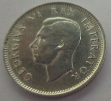 Load image into Gallery viewer, 1941 KING GEORGE VI SOUTH AFRICA 6d COIN UNC .800 SILVER COIN IN CLEAR FLIP
