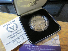 Load image into Gallery viewer, Royal mint 1981 Ethiopia international year disabled silver proof 50 Birr BOX
