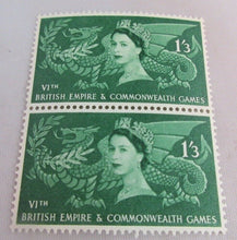 Load image into Gallery viewer, 1958 QUEEN ELIZABETH II 7 X PRE DECIMAL STAMPS MNH IN STAMP HOLDER
