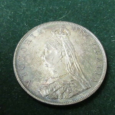 1887 PROOF VICTORIA DOUBLE FLORIN JUBILEE BUST Spink 3923 VERY SCARCE COIN