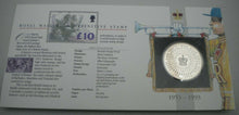 Load image into Gallery viewer, 1953-1993 CORONATION ANNIVERSARY CROWN £5 COIN COVER, PNC WITH INFORMATION CARD
