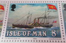 Load image into Gallery viewer, 1980 MAIL BOATS ISLE OF MAN LONDON 1980 STAMP EXHIBITION MINISHEET MNH
