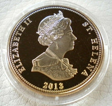 Load image into Gallery viewer, 2013 THE NAPOLEONIC WARS GOLD PLATED TWENTY FIVE PENCE CROWN WITHIN CAPSULE
