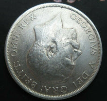 Load image into Gallery viewer, 1918 GEORGE V BARE HEAD FIRST COIN HALF 1/2 CROWN SPINK 4011 CROWNED SHIELD Cc6
