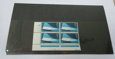 1969 CONCORDE NOSE & TAIL GENTLEMAN HARRISON 1/6 BLOCK OF 4 STAMPS MNH