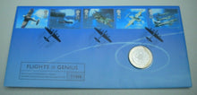 Load image into Gallery viewer, FLIGHTS OF FREEDOM ROYAL MINT BUNC £2 TWO POUND COIN COVER PNC, STAMPS, INFO
