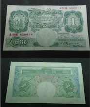 Load image into Gallery viewer, 1948 £1 BANK NOTE A--B PEPPIATT BE52D VF - EF MULTI LISTING PLEASE CHOOSE
