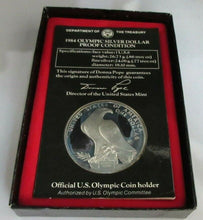Load image into Gallery viewer, 1984 UNITED STATES SILVER OLYMPIC DOLLAR PROOF .900 SILVER SAN FRANCISCO MINT
