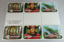 Load image into Gallery viewer, 4Thunderbirds Lenticular 3D Effect postage Stamps ,Mini Sheet Gerry Anderson MNH
