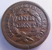 Load image into Gallery viewer, 1848 USA BRAIDED HAIR LIBERTY HEAD ONE CENT COIN EF+ PRESENTED IN CLEAR FLIP
