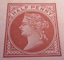 Load image into Gallery viewer, QUEEN VICTORIA HALF PENNY POSTCARD UNUSED GEM MINT IN CLEAR FRONTED HOLDER
