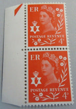 Load image into Gallery viewer, VARIOUS QUEEN ELIZABETH II 4d (6 PAIRS) 12 STAMPS MNH WITH CLEAR FRONTED HOLDER
