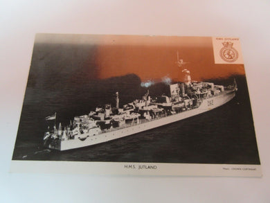 HMS NUBIAN Vintage ROYAL NAVY PHOTO POSTCARD 1962 Tribal-class destroyer