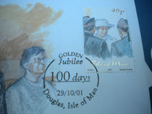 Load image into Gallery viewer, 2002 HM THE QUEEN&#39;S GOLDEN JUBILEE, FALKLAND ISLAND BUNC 50p CROWN COIN/PNC
