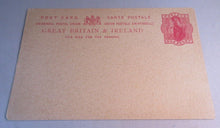 Load image into Gallery viewer, QUEEN VICTORIA ONE PENNY POSTCARD GB &amp; IRELAND UNUSED IN CLEAR FRONTED HOLDER
