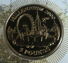 Load image into Gallery viewer, 1998 Millennium Gibraltar Proof £5 Coin + Inventors John Harrison BenhamSilk PNC
