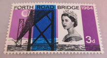 Load image into Gallery viewer, 1964 QEII 3d FOURTH ROAD BRIDGE 7 x PRE DECIMAL STAMPS MNH IN STAMP HOLDER
