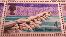 Load image into Gallery viewer, 1968 TARR STEPS PREHISTORIC 4d 27 X STAMPS MNH INCLUDES STAMP HOLDER
