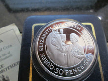 Load image into Gallery viewer, 1995 SILVER PROOF PIEDFORT 50 PENCE CROWN QM ST HELENA BOX /COA VERY RARE

