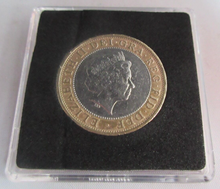 Load image into Gallery viewer, 2002 COMMONWEALTH GAMES SCOTLAND QEII £2 TWO POUND COIN VF QUAD CAPSULE &amp; COA
