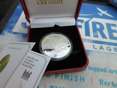 2018 SILVER PROOF FIJI  $2 1OZ COIN YELLOW TREE FROG BOXED WITH COA