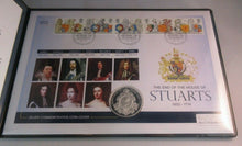 Load image into Gallery viewer, 2014 QUEEN ANNE &quot;THE HOUSE OF STUARTS&quot; SILVER PROOF UK £5 COIN COVER /COA No 031
