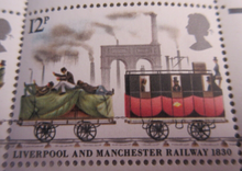 Load image into Gallery viewer, 1980 150TH ANNIV OF LIVERPOOL &amp; MANCHESTER RAILWAY GUTTER PAIRS 20 X STAMPS MNH
