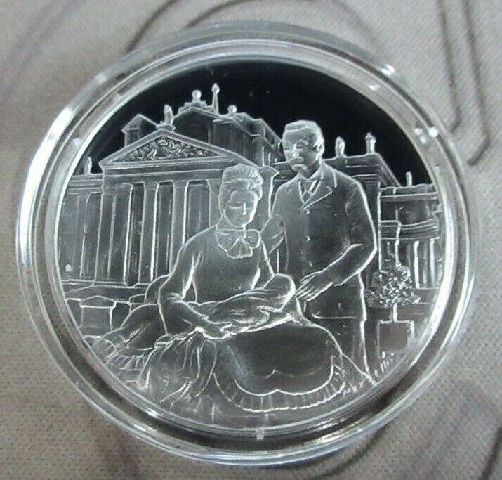 1974 John Pinches Churchill Centenary Trust Silver Proof 1oz Medals