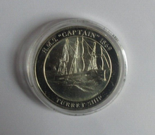 Load image into Gallery viewer, HMS Captain 1869 - Turret Ship Silver Proof Medal +Info Sheet
