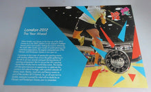 Load image into Gallery viewer, 2012 LONDON 2012 OLYMPIC AND PARALYMPIC GAMES BUNC £5 COIN COVER PNC
