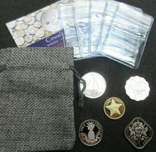 Load image into Gallery viewer, 1976 BAHAMAS 5 COIN PROOF SET FREANKLIN MINT WITH CERTIFICATE COIN FLIP AND BAG
