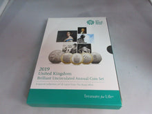 Load image into Gallery viewer, 2019 UK BRILLIANT UNCIRCULATED ANNUAL COIN COLLECTION SET ROYAL MINT SEALED PACK
