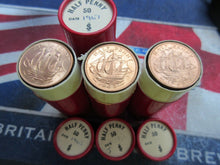 Load image into Gallery viewer, UK QEII BUNC HALF PENNY FROM TUBES FROM ROYAL MINT VARIOUS YEAR CHOOSE YOURS
