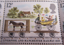 Load image into Gallery viewer, 1980 150TH ANNIV OF LIVERPOOL &amp; MANCHESTER RAILWAY FULL SHEET 100 X STAMPS MNH
