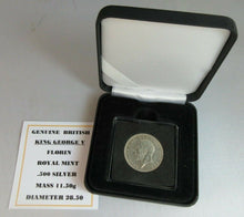 Load image into Gallery viewer, 1936 KING GEORGE VI  .500 SILVER FLORIN TWO SHILLINGS WITH QUAD CAP, BOX &amp; COA
