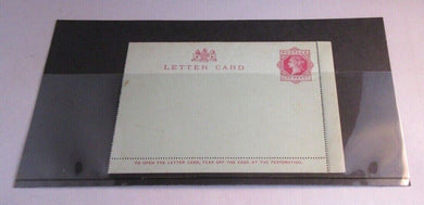 ONE PENNY LETTER CARD MINT UNUSED QUEEN VICTORIA LATE 1800'S ONE EDGE MISSING