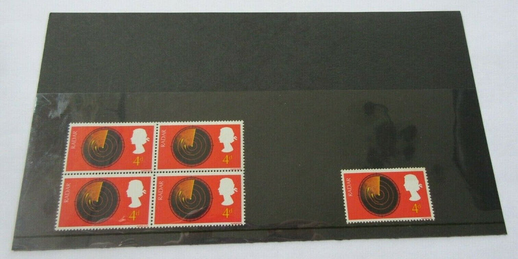 1967 RADAR 4d 5 STAMPS MNH