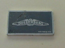 Load image into Gallery viewer, 1933 DUESENBERG 15mm X 10mm 1.60gram SILVER INGOT WITH INFORMATION SLIP
