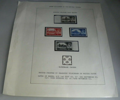 1963 CARRICKFERGUS CAERNARVON EDINBURGH & WINDSOR CASTLE PRE-DECIMAL STAMPS MNH