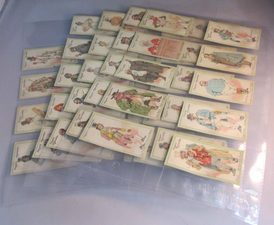 PLAYERS CIGARETTE CARDS CHARACTERS FROM DICKENS 49 OF 50 CARDS IN CLEAR PAGES