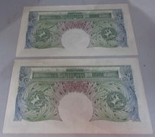 Load image into Gallery viewer, 1955 O&#39;BRIEN £1 ONE POUND BANK NOTES CONSECUTIVE RUN 5 NOV 1955 R02K 177337-41
