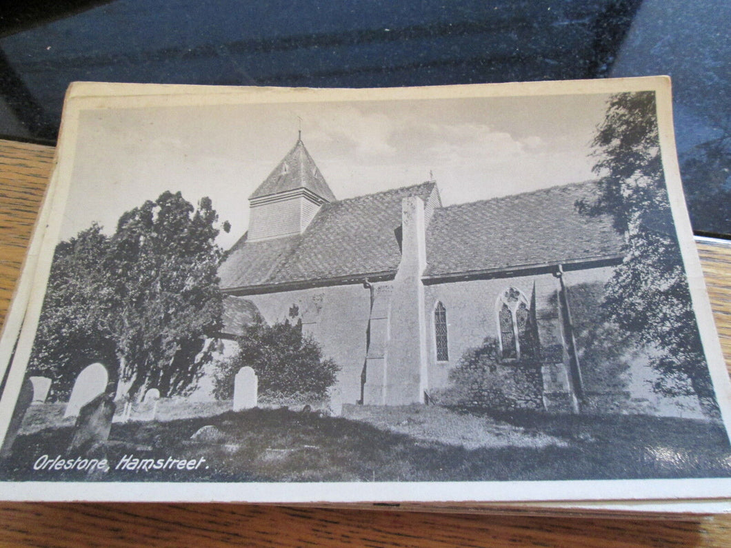 Postcard c.1940 Orlestone Church,HAM STREET,KENT