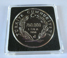 Load image into Gallery viewer, 1996 ARCHWAY TO EUROPE REPUBLIC OF TURKEY SILVER PROOF 750000 LIRA SCARCE COIN
