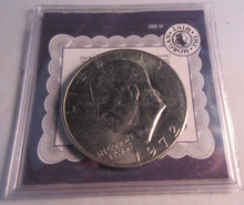 Load image into Gallery viewer, 1972 EISENHOWER THE EAGLE HAS LANDED DOLLAR STRUCK BY US MINT IN FLIP WITH COA
