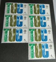 Load image into Gallery viewer, 1968 BRITISH TUC 4d 11 STAMPS MNH WITH STAMP HOLDER
