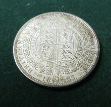 Load image into Gallery viewer, 1887 bunc VICTORIA HALF CROWN JUBILEE BUST Spink 3923 SCARCE COIN
