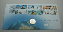 Load image into Gallery viewer, 2003 EXTREME ENDEAVOURS £1 COIN COVER WITH ROYAL MAIL STAMPS, POSTMARKS PNC
