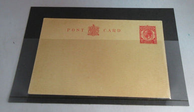 KING GEORGE V ONE PENNY POSTCARD UNUSED MINT IN CLEAR FRONTED HOLDER
