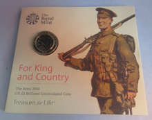 Load image into Gallery viewer, Shoulder to Shoulder The Army 2016 BUnc Royal Mint £2 Coin Pack
